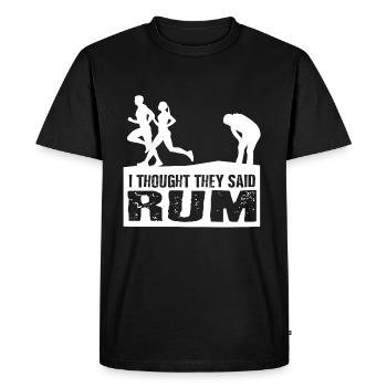 Funny I Thought They Said Rum - T-shirt Premium bio Homme - noir - Devant - Nico (187cm)