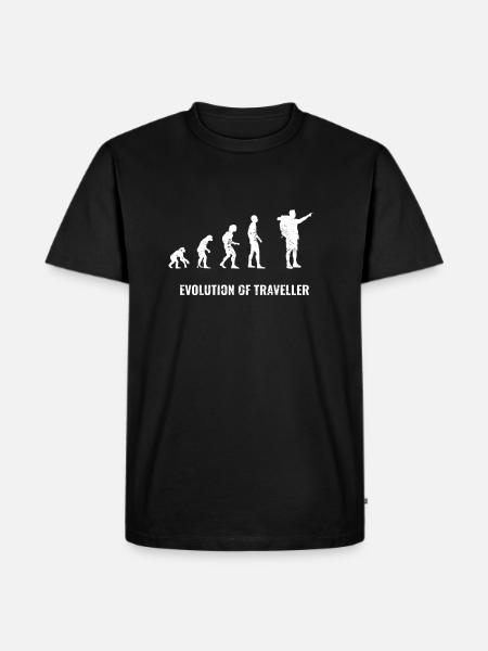 Évolution de Traveler Traveller - T-shirt Premium bio Homme - noir