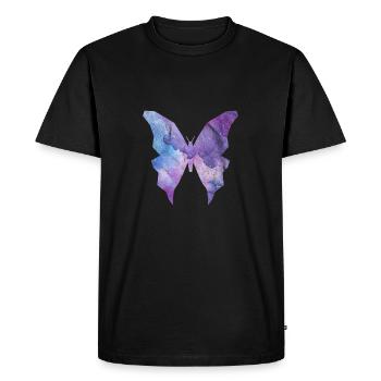 Galaxy Papillon - T-shirt Premium bio Homme - noir - Devant - Nico (187cm)