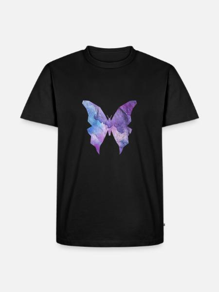 Galaxy Butterfly - Men's Premium Organic T-Shirt - black