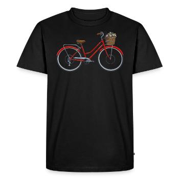 Bicycle - Men's Premium Organic T-Shirt - black - Front - Nico (187cm)