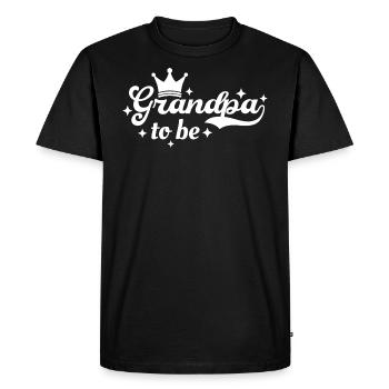 Grandpa To Be - Pregnancy Announcement - Men's Premium Organic T-Shirt - black - Front - Nico (187cm)