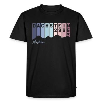 Dachstein Austria Schladming Styrie Retro Berg - T-shirt Premium bio Homme - noir - Devant - Nico (187cm)
