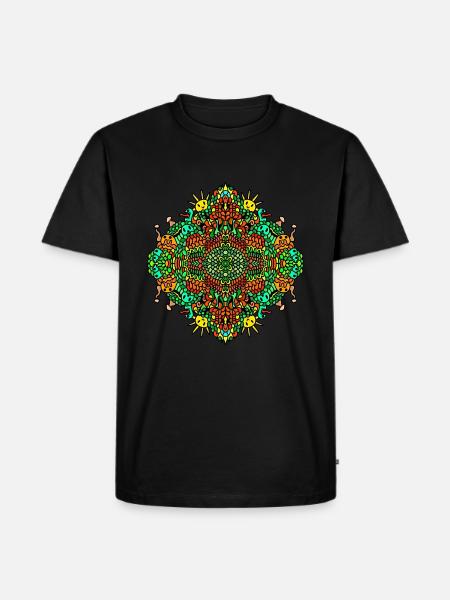 Sommer Farben - Männer Premium Bio T-Shirt - Schwarz