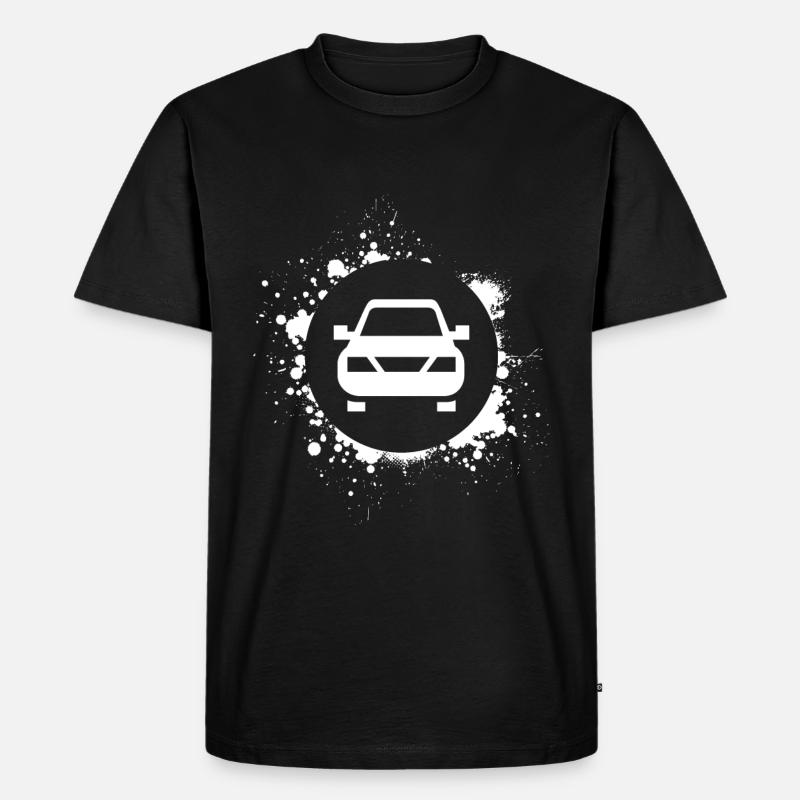 Auto - Männer Premium Bio T-Shirt - Schwarz