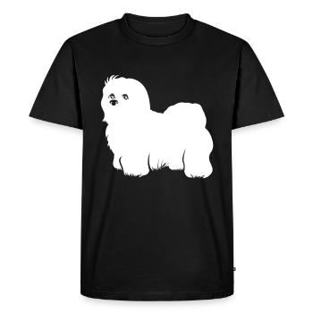 Coton de Tulear - T-shirt Premium bio Homme - noir - Devant - Nico (187cm)