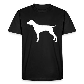 German Shorthair - Men's Premium Organic T-Shirt - black - Front - Nico (187cm)