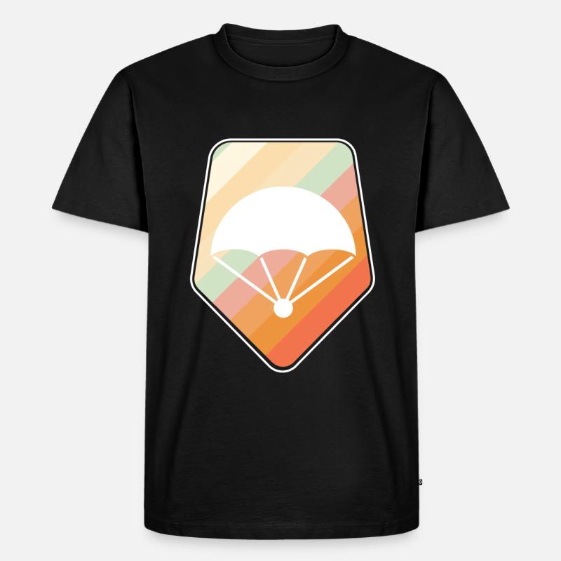 Fallschirm Geschenk - Männer Premium Bio T-Shirt - Schwarz