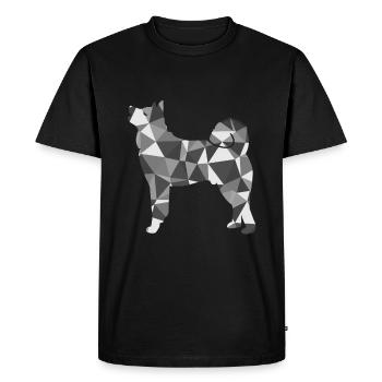 Polygon Akita - T-shirt Premium bio Homme - noir - Devant - Nico (187cm)