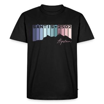 Säntis Alpstein Schwägalp St Gallen Suisse Rétro - T-shirt Premium bio Homme - noir - Devant - Nico (187cm)
