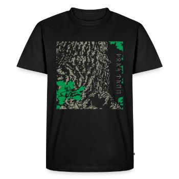 Thor's Tree Donar's Oak - Men's Premium Organic T-Shirt - black - Front - Nico (187cm)
