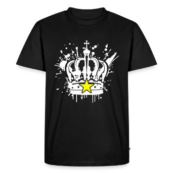 Crown Royal Symbol - Men's Premium Organic T-Shirt - black - Front - Nico (187cm)