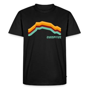 Zugspitze 2962 Garmisch Partenkirchen Bayern Rétro - T-shirt Premium bio Homme - noir - Devant - Nico (187cm)