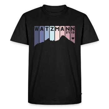 Watzmann Bayern Berchtesgaden Allemagne Berg - T-shirt Premium bio Homme - noir - Devant - Nico (187cm)