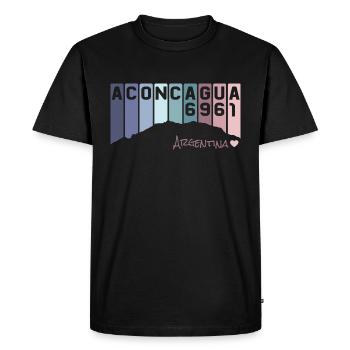 Cerro Aconcagua 6961 Anden Argentina Argentine - T-shirt Premium bio Homme - noir - Devant - Nico (187cm)
