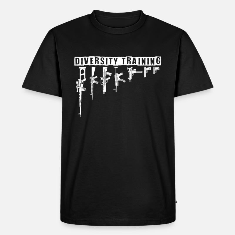 Redneck Diversity Training Gun Rights - Männer Premium Bio T-Shirt - Schwarz