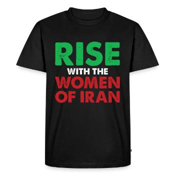 Women Life Freedom Iran Women's Rights - Men's Premium Organic T-Shirt - black - Front - Nico (187cm)