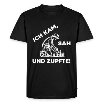Gardener Plants Garden Gardening Horticulture - Men's Premium Organic T-Shirt - black - Front - Nico (187cm)
