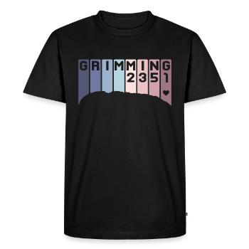 Grimming Berg Steiermark Austria Autriche Retro - T-shirt Premium bio Homme - noir - Devant - Nico (187cm)
