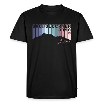Großglockner Hohe Tauern Austria Autriche Berg - T-shirt Premium bio Homme - noir - Devant - Nico (187cm)