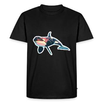 Orca - T-shirt Premium bio Homme - noir - Devant - Nico (187cm)
