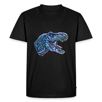 T-Rex - T-shirt Premium bio Homme - noir - Devant - Nico (187cm)
