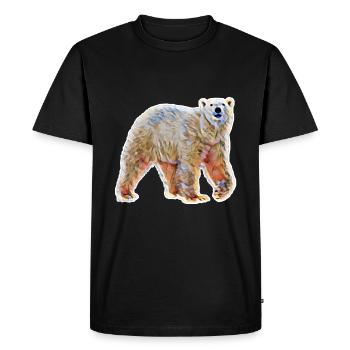 Icebear - Men's Premium Organic T-Shirt - black - Front - Nico (187cm)