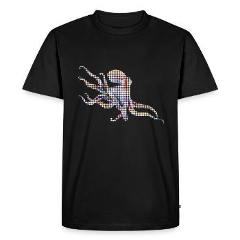 Poulpe - T-shirt Premium bio Homme - noir - Devant - Nico (187cm)