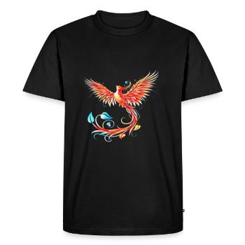 Phoenix - T-shirt Premium bio Homme - noir - Devant - Nico (187cm)