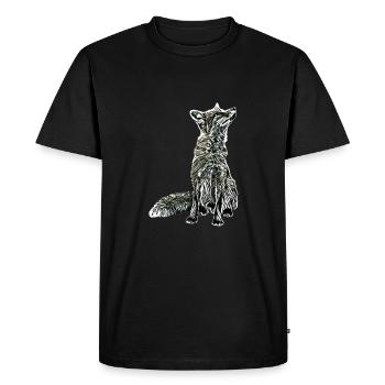 Renard - T-shirt Premium bio Homme - noir - Devant - Nico (187cm)