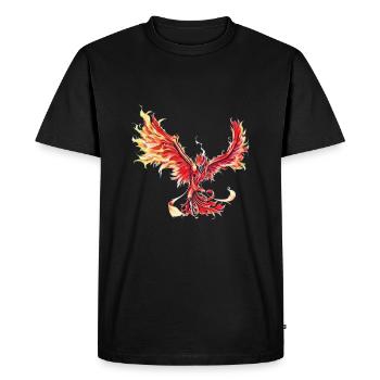 Phoenix - T-shirt Premium bio Homme - noir - Devant - Nico (187cm)