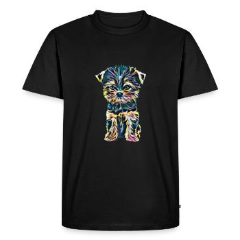 Yorkshire Terrier - T-shirt Premium bio Homme - noir - Devant - Nico (187cm)