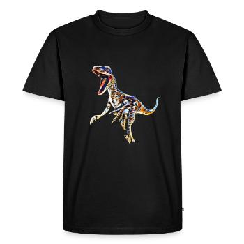 Velociraptor - T-shirt Premium bio Homme - noir - Devant - Nico (187cm)