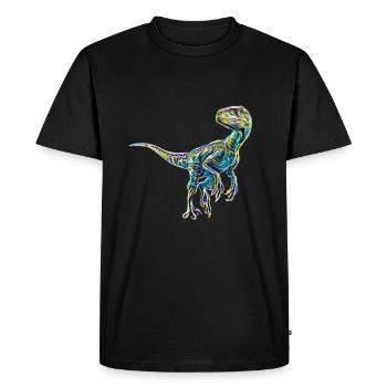 Velociraptor - T-shirt Premium bio Homme - noir - Devant - Nico (187cm)