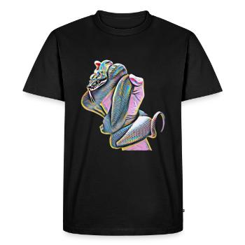Serpent - T-shirt Premium bio Homme - noir - Devant - Nico (187cm)