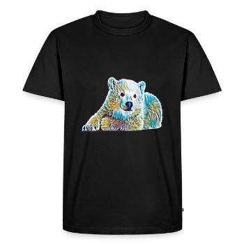 Icebear - Men's Premium Organic T-Shirt - black - Front - Nico (187cm)