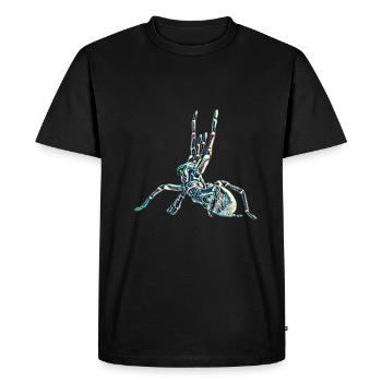 Tarentule - T-shirt Premium bio Homme - noir - Devant - Nico (187cm)