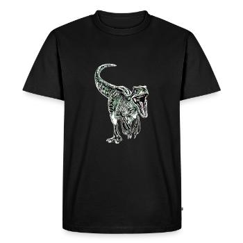 Velociraptor - T-shirt Premium bio Homme - noir - Devant - Nico (187cm)