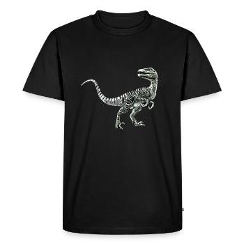 Velociraptor - T-shirt Premium bio Homme - noir - Devant - Nico (187cm)