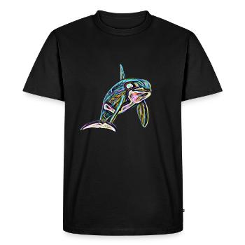 Orca - T-shirt Premium bio Homme - noir - Devant - Nico (187cm)