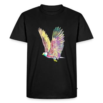 Aigle - T-shirt Premium bio Homme - noir - Devant - Nico (187cm)