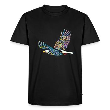 Aigle - T-shirt Premium bio Homme - noir - Devant - Nico (187cm)