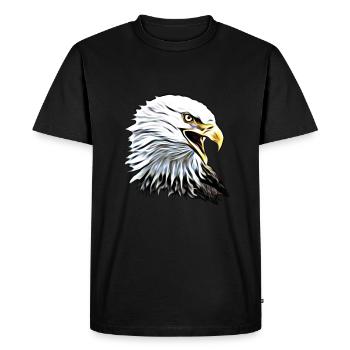 Aigle - T-shirt Premium bio Homme - noir - Devant - Nico (187cm)