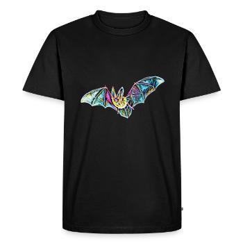 chauve-souris - T-shirt Premium bio Homme - noir - Devant - Nico (187cm)