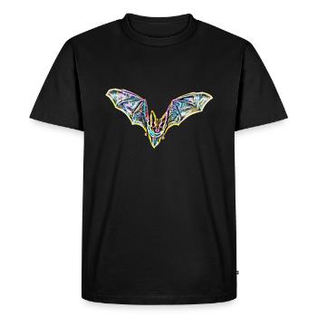 chauve-souris - T-shirt Premium bio Homme - noir - Devant - Nico (187cm)