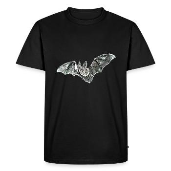 chauve-souris - T-shirt Premium bio Homme - noir - Devant - Nico (187cm)