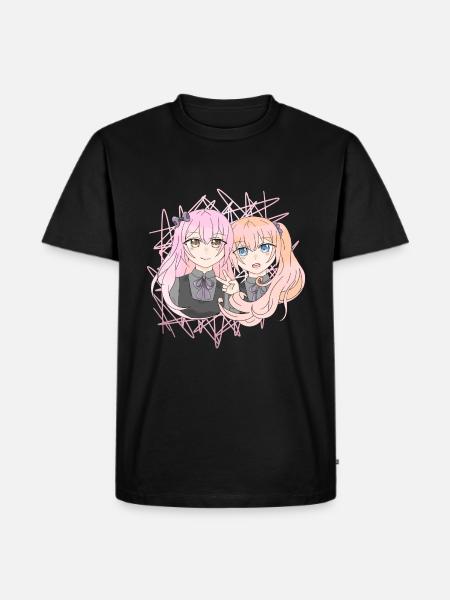 Manga girls - Men's Premium Organic T-Shirt - black