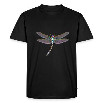 Libelle - Männer Premium Bio T-Shirt - Schwarz - Vorne - Nico (187cm)