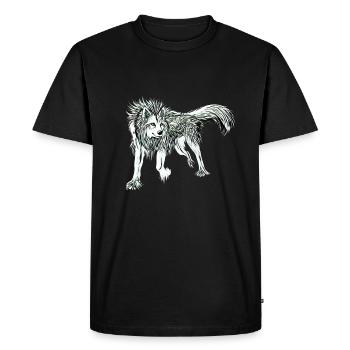 loup-garou - T-shirt Premium bio Homme - noir - Devant - Nico (187cm)