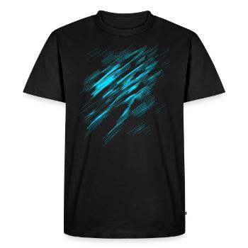 horror drawing - abstract - Men's Premium Organic T-Shirt - black - Front - Nico (187cm)